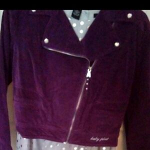 Purple Biker Jacket For Kids
